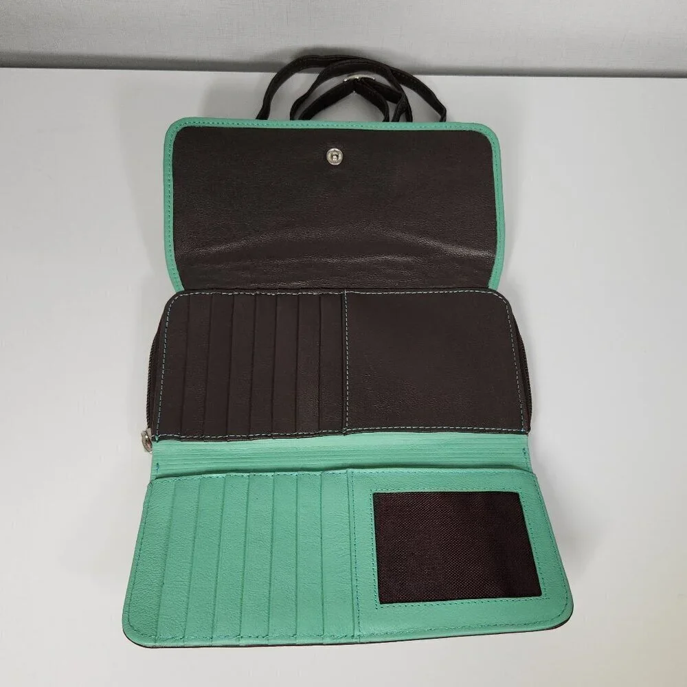 Velez Leather Crossbody Wallet
